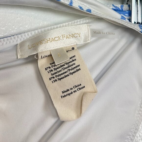 LOVESHACKFANCY Swim Massimo Bikini Set in Cobalt Pop Size Small - Picture 8 of 11